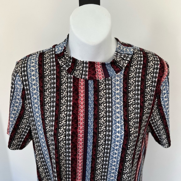 BCBGeneration Vertical Striped A-Line Dress - Picture 4 of 7